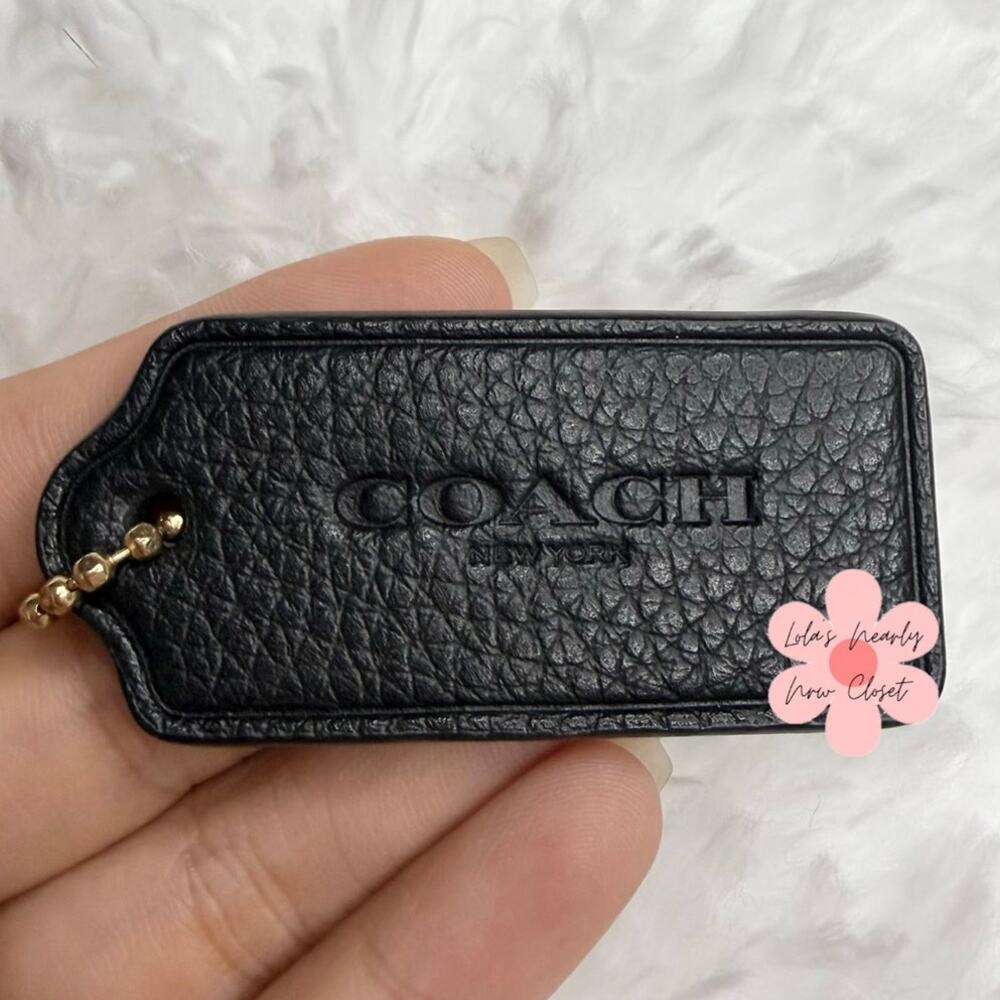 2” COACH Fob Bag Charm Hang tag Hangtag